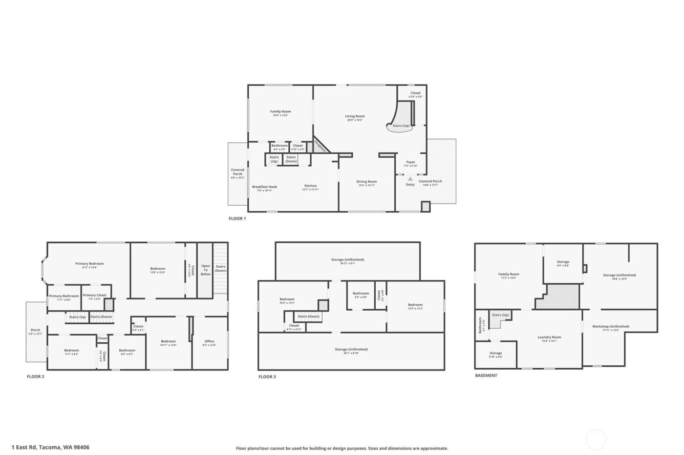 1 East Road , Tacoma, WA 98406