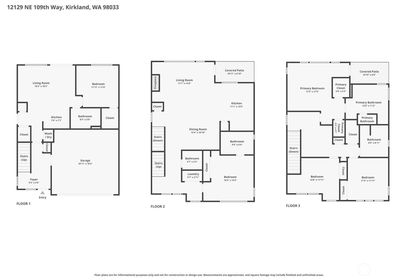 12129 NE 109th Way , Kirkland, WA 98033