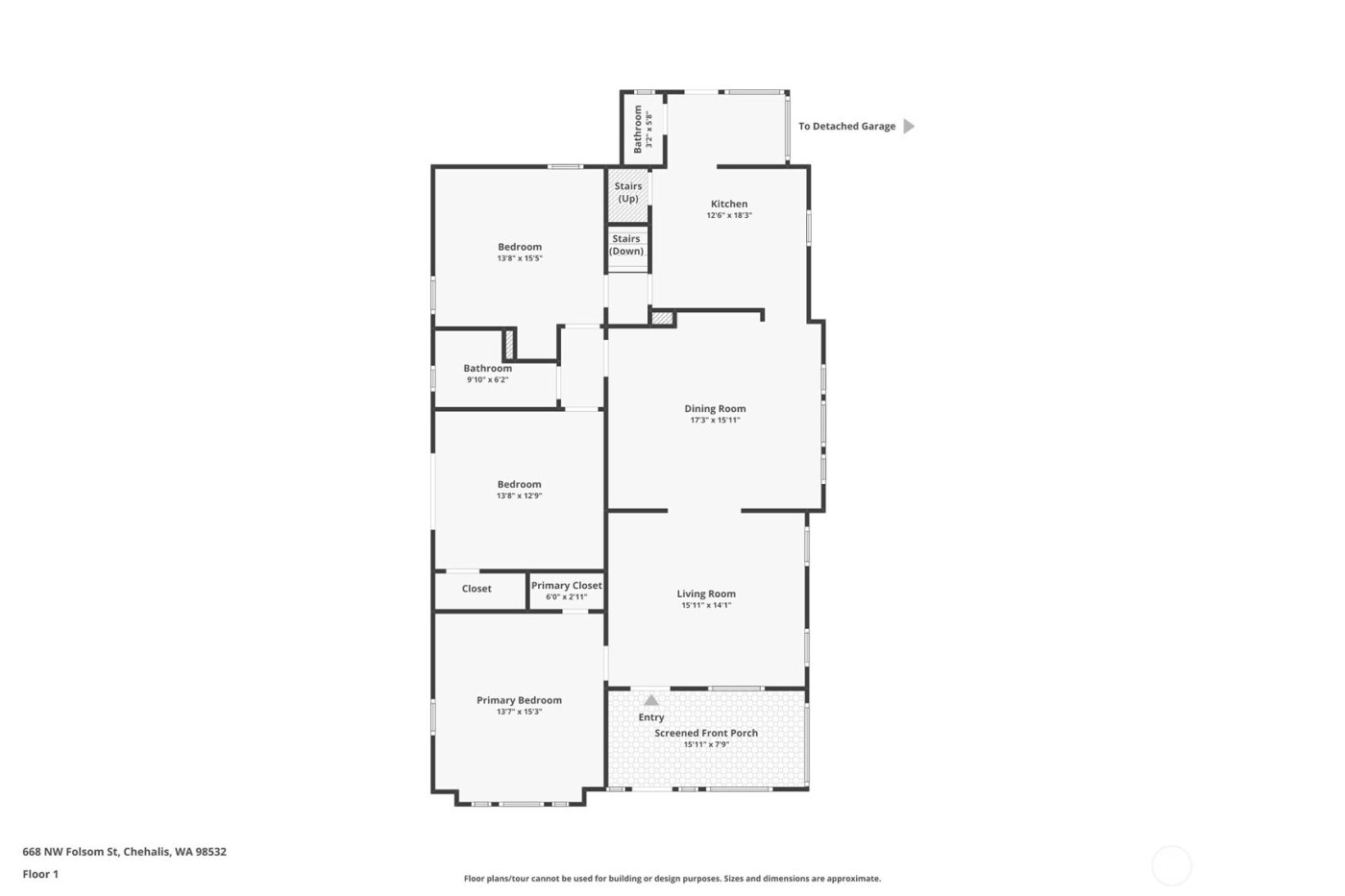 668 NW Folsom Street , Chehalis, WA 98532