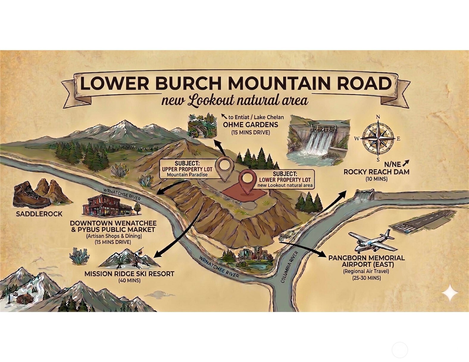 0 Lot 1 Burch Mountain Road , Wenatchee, WA 98801