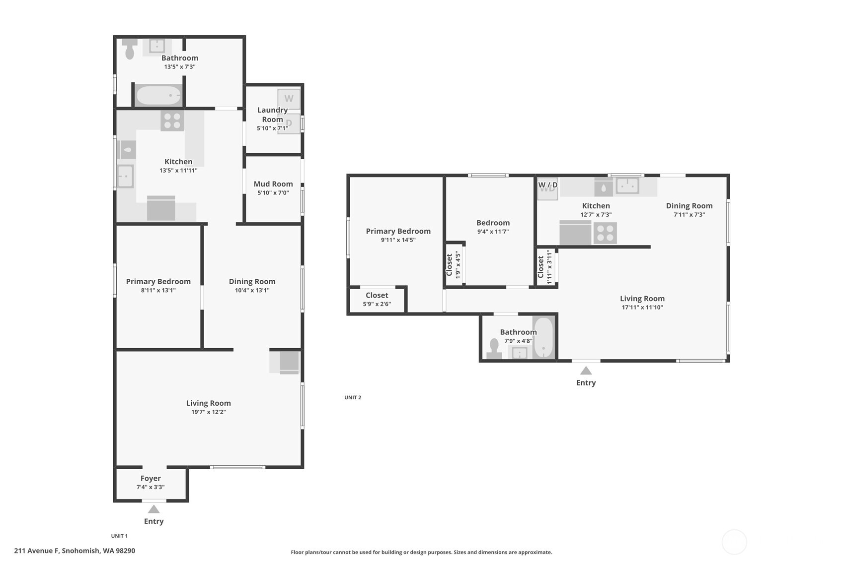 211 Ave F #1 & 2, Snohomish, WA 98290