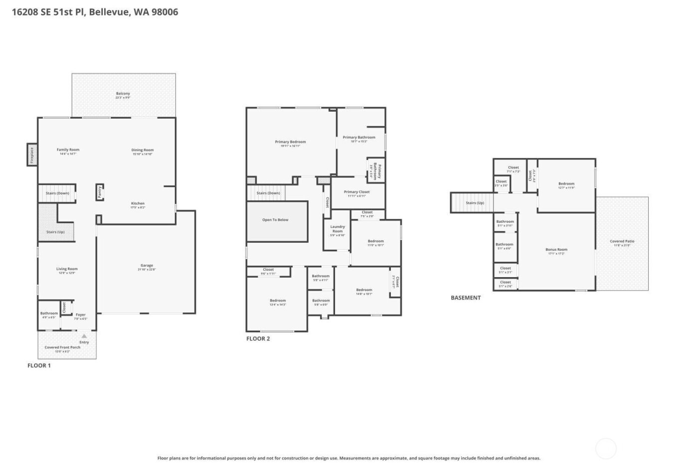 16208 SE 51st Place , Bellevue, WA 98006