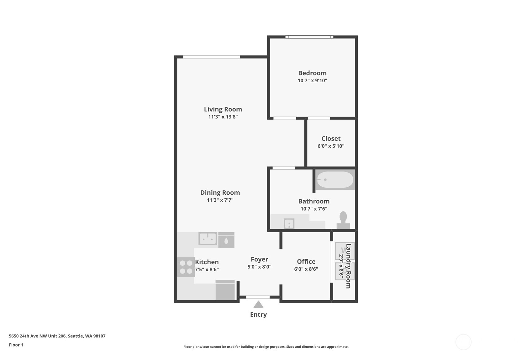 5650 24th Avenue NW #206, Seattle, WA 98107