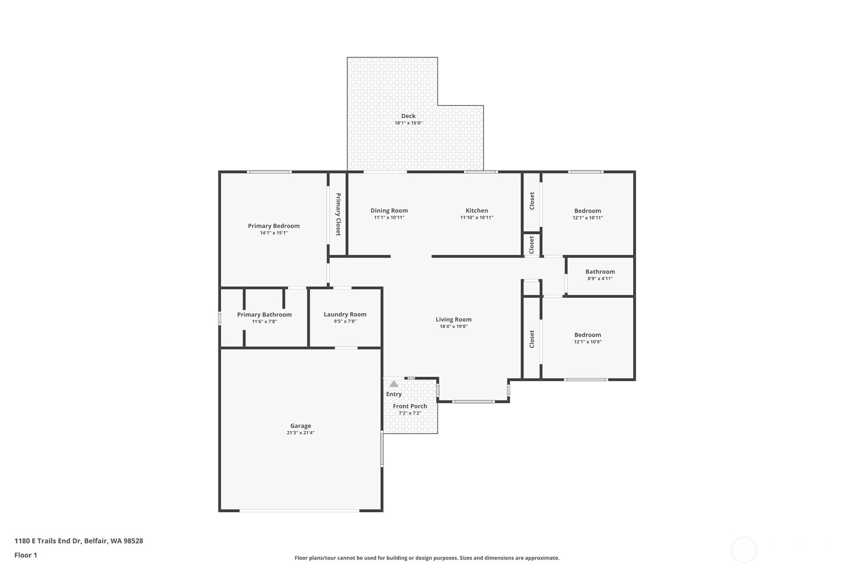 1180 E Trails End Drive , Belfair, WA 98528