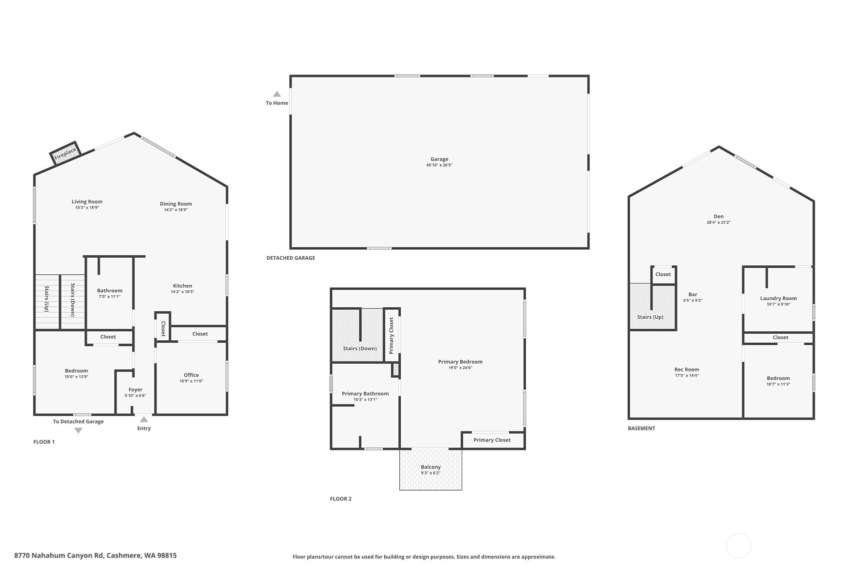 8770 Nahahum Canyon Road , Cashmere, WA 98815