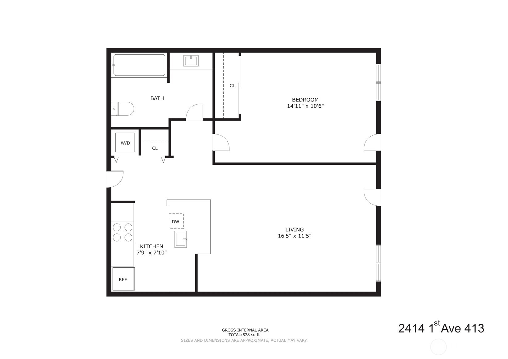 2414 1st Avenue #413, Seattle, WA 98121-1306