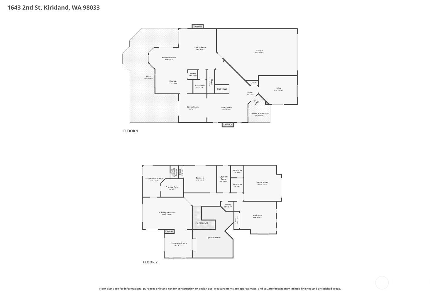 1643 2nd Street , Kirkland, WA 98033