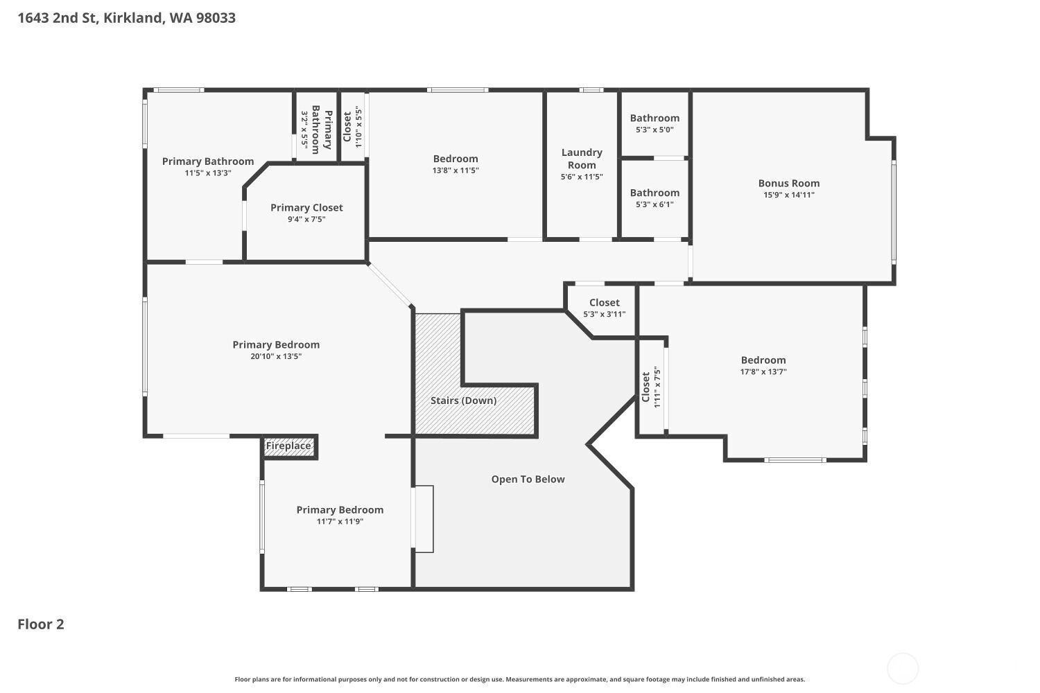 1643 2nd Street , Kirkland, WA 98033