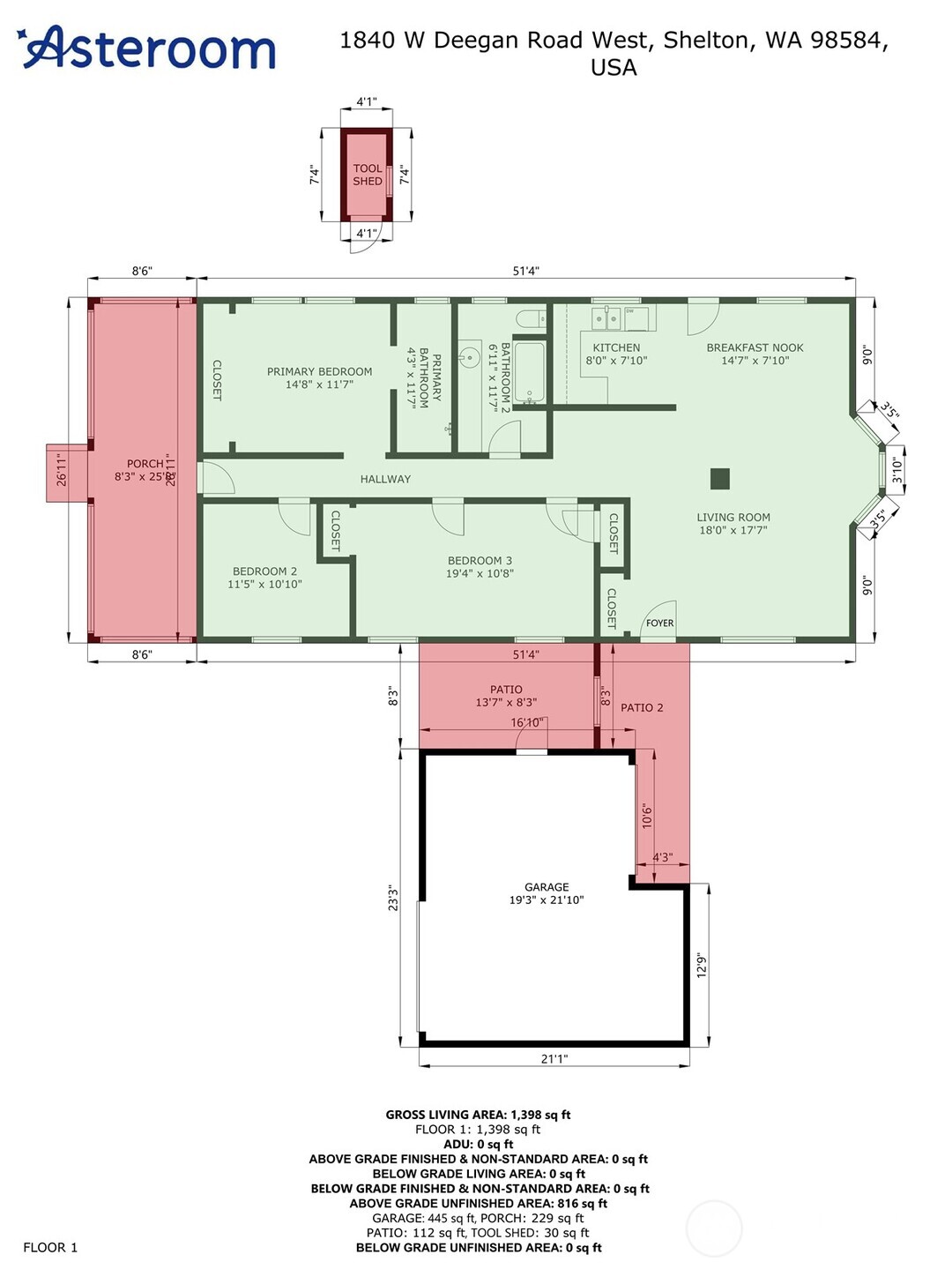 1840 W Deegan Road W, Shelton, WA 98584