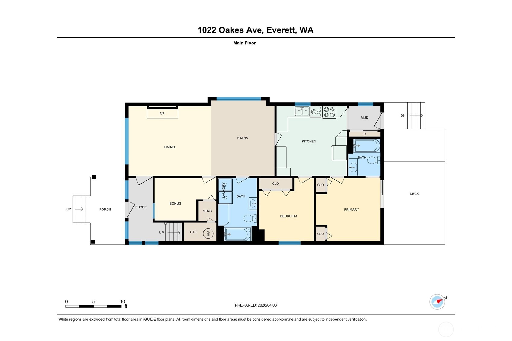 1022 Oakes Avenue , Everett, WA 98201-1544