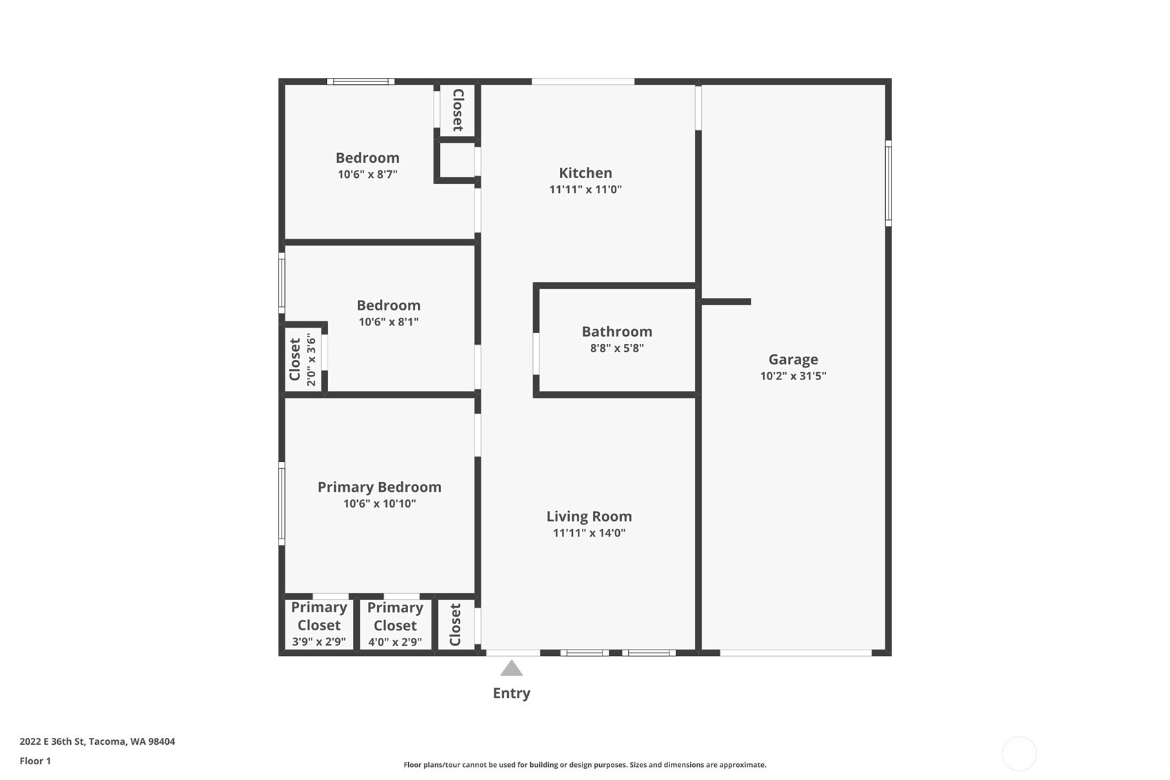 2022 E 36th Street , Tacoma, WA 98404