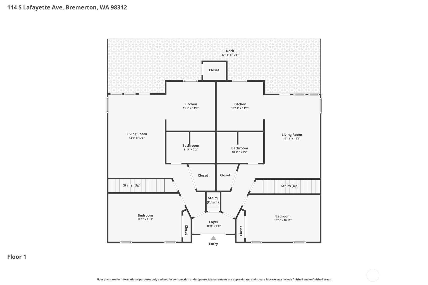 112 & 114 S Lafayette Avenue , Bremerton, WA 98312