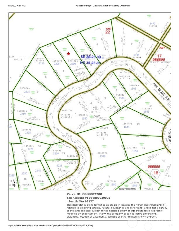 1932 NW Blue Ridge Drive , Seattle, WA 98177