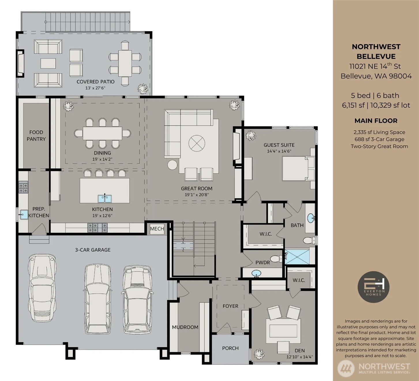 11021 NE 14th Street , Bellevue, WA 98004