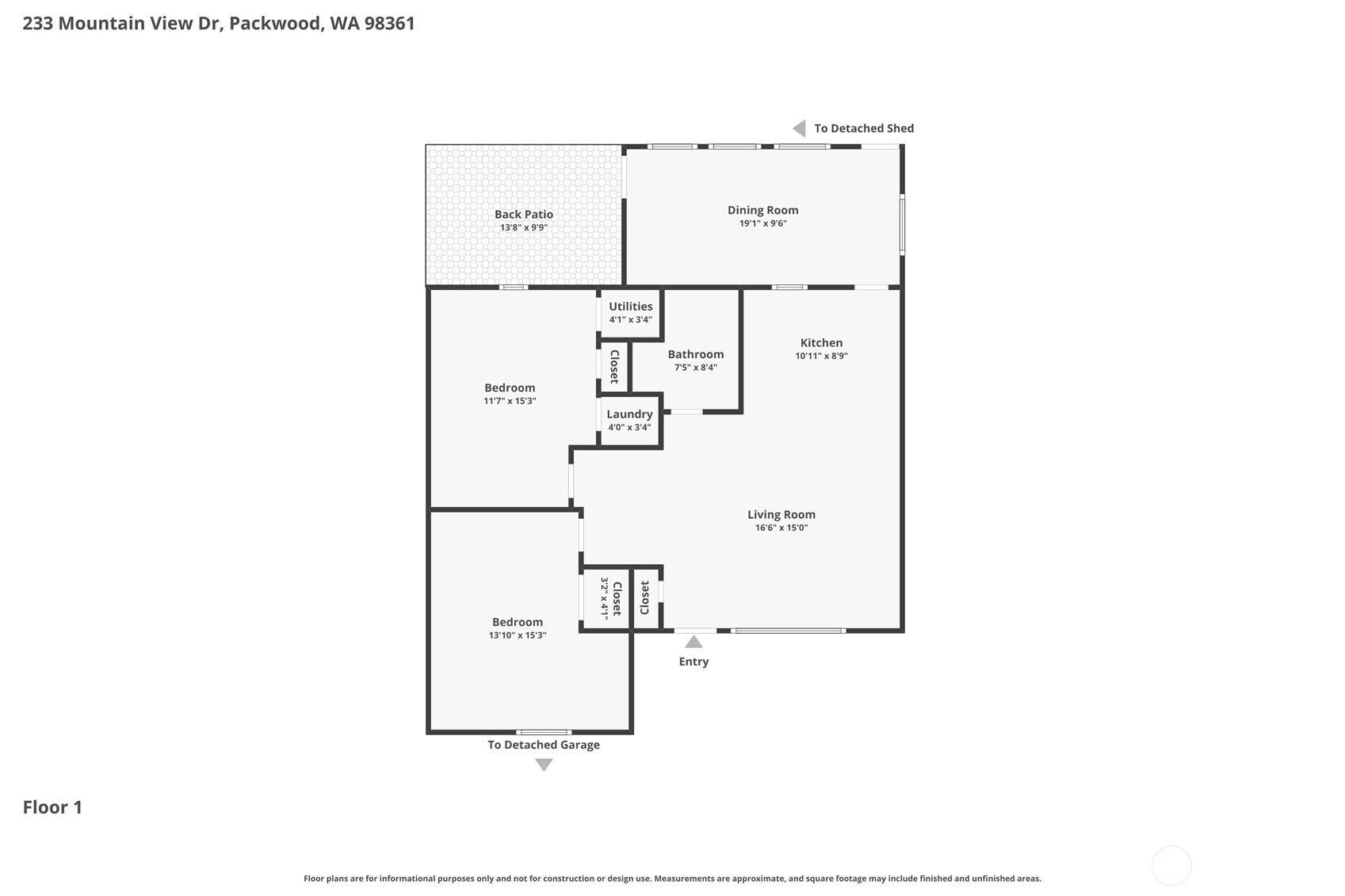 233 Mountain View Drive , Packwood, WA 98361