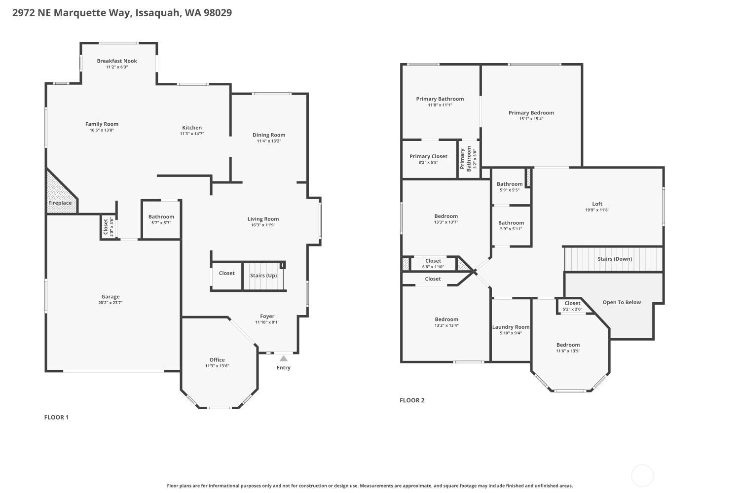 2972 NE Marquette Way , Issaquah, WA 98029