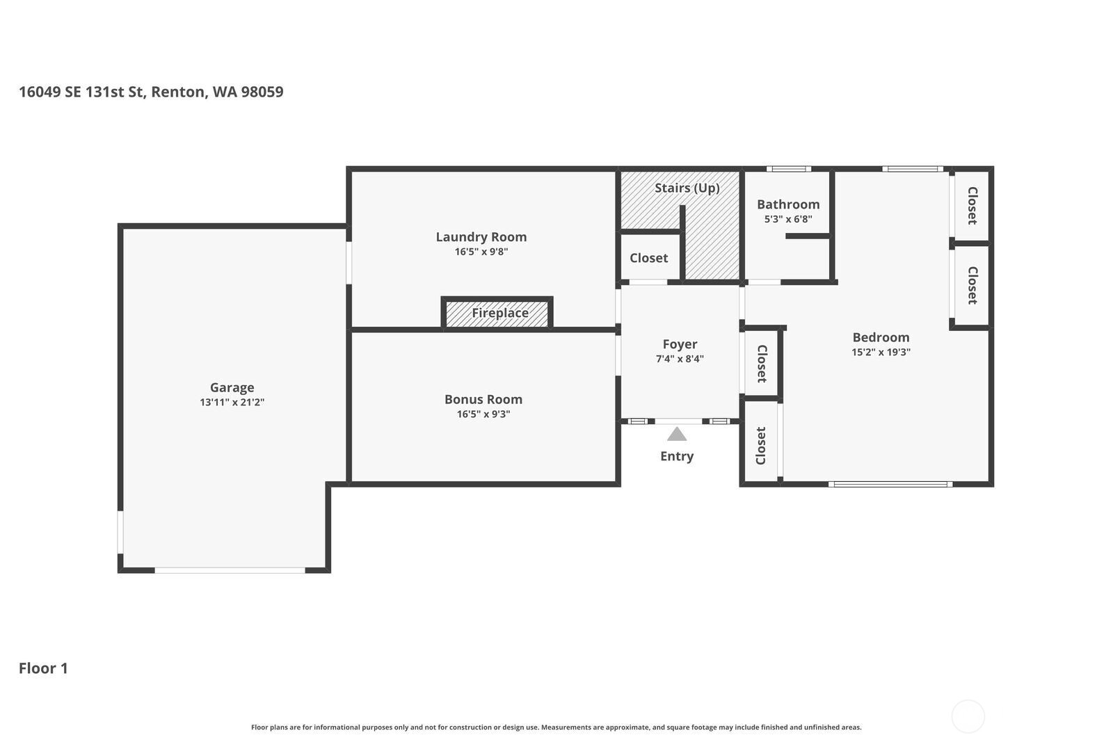 16049 SE 131st Street , Renton, WA 98059-8533