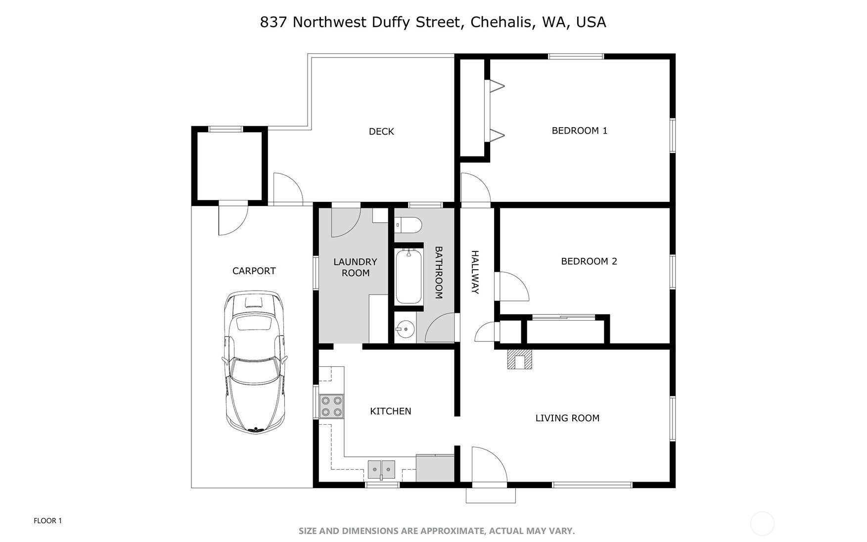 837 NW Duffy Street , Chehalis, WA 98532