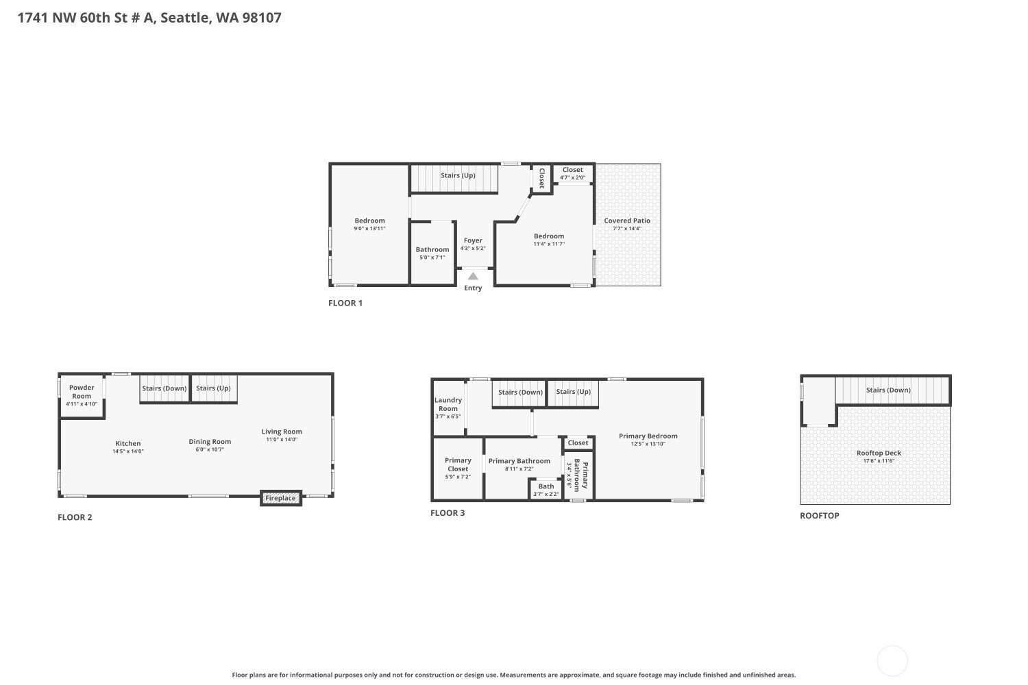 1741 NW 60th Street #A, Seattle, WA 98107