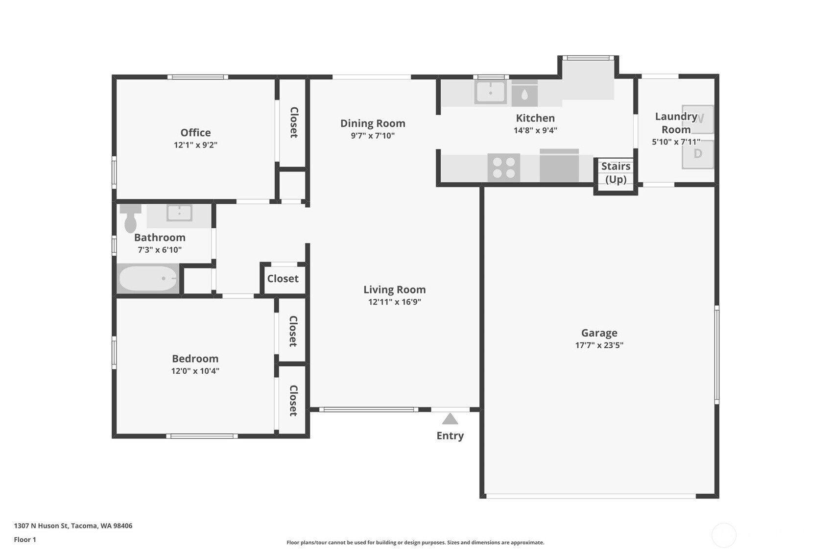 1307 N Huson Street , Tacoma, WA 98406