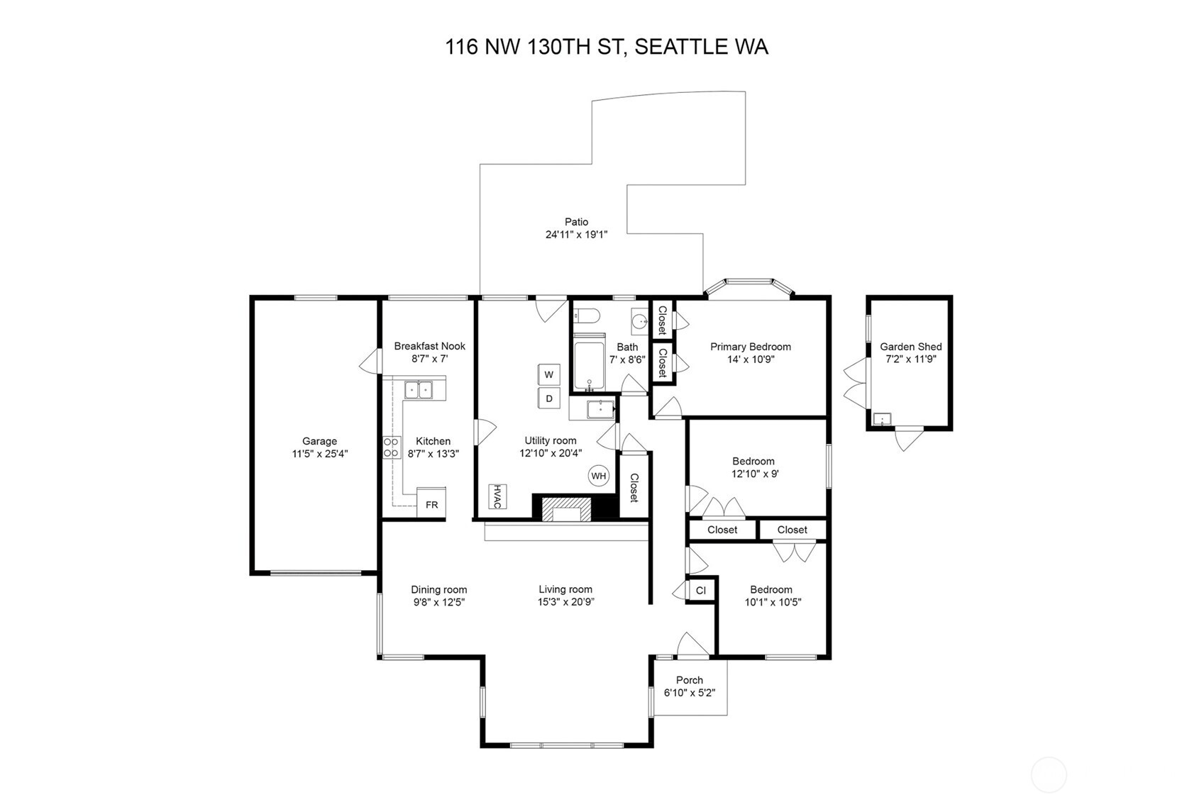 116 NW 130th Street , Seattle, WA 98177-4213