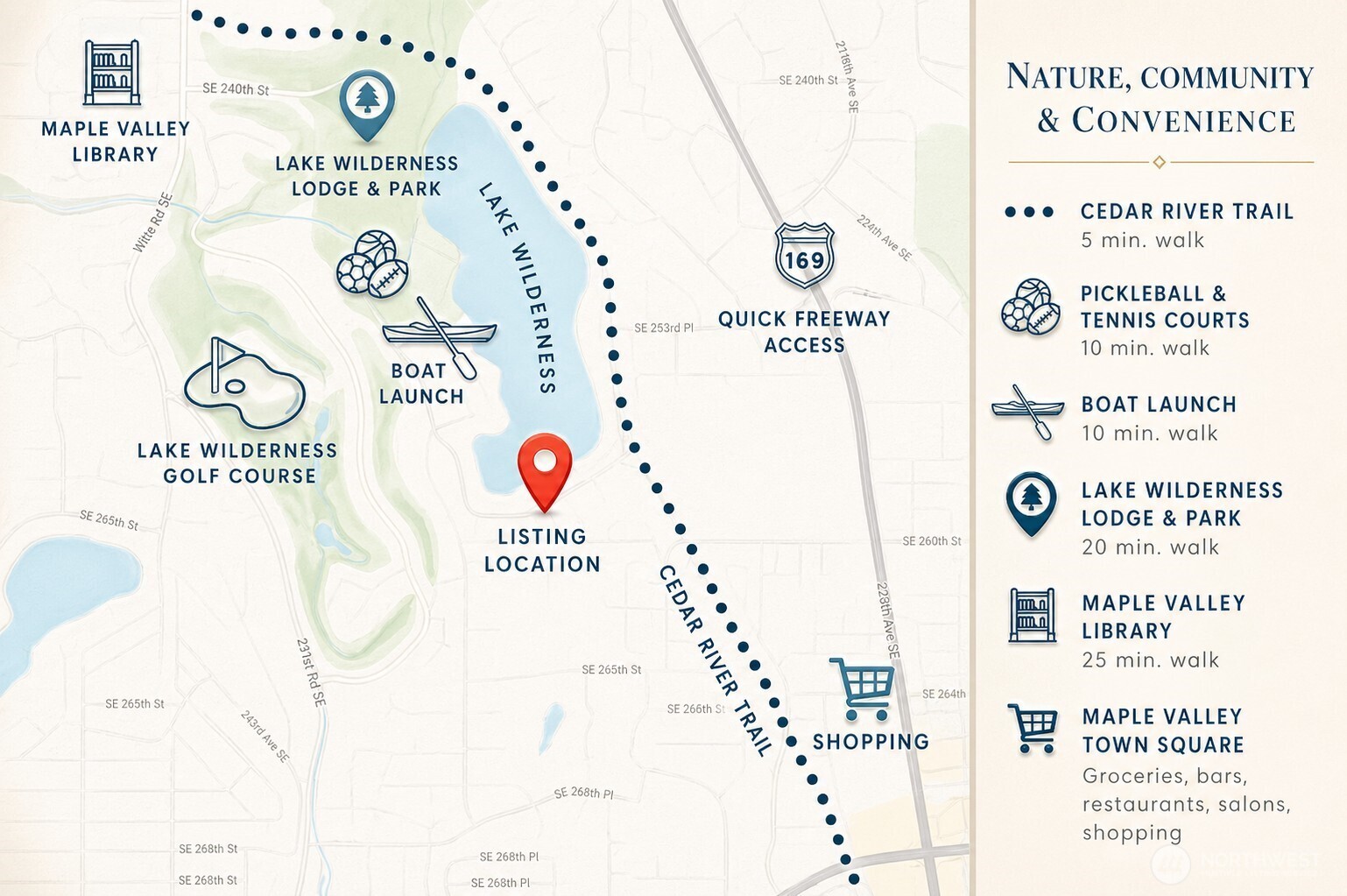 22851 SE Lake Wilderness Drive S, Maple Valley, WA 98038