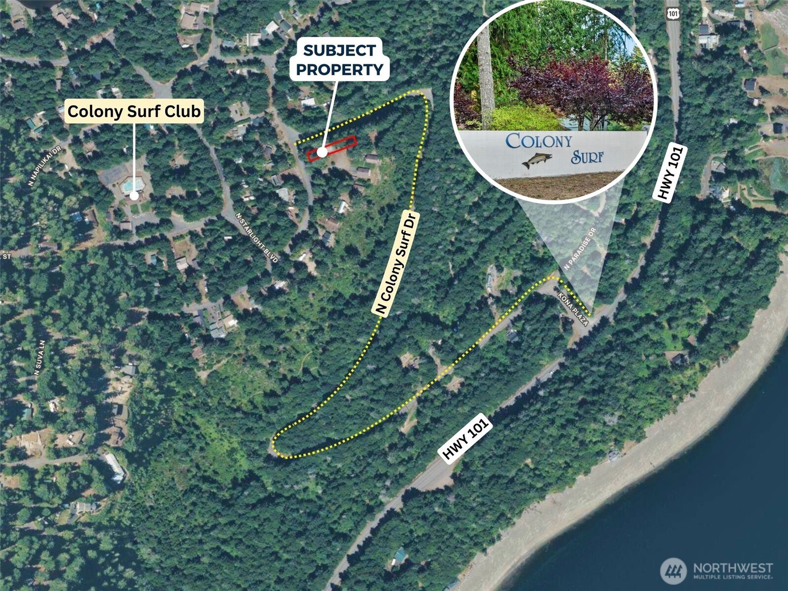 619 N Colony Surf Drive , Lilliwaup, WA 98555
