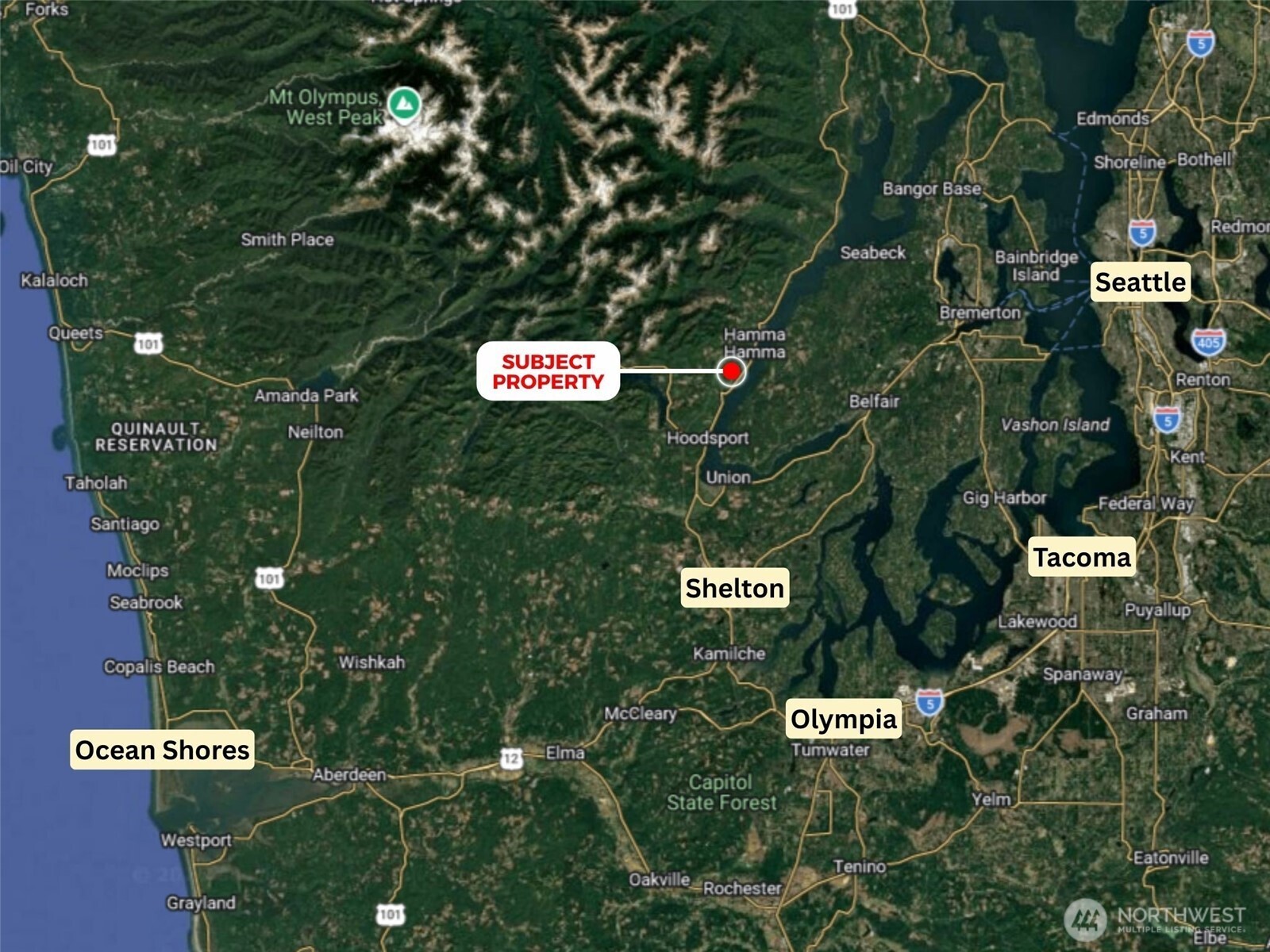 619 N Colony Surf Drive , Lilliwaup, WA 98555