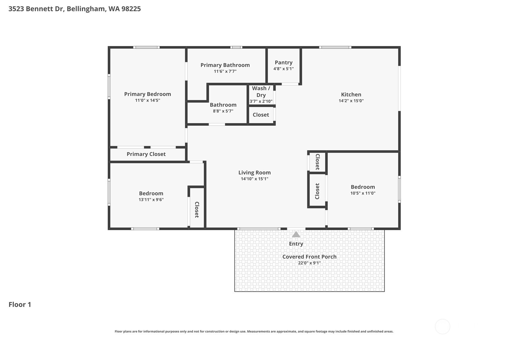 3523 Bennett Drive , Bellingham, WA 98225-1119