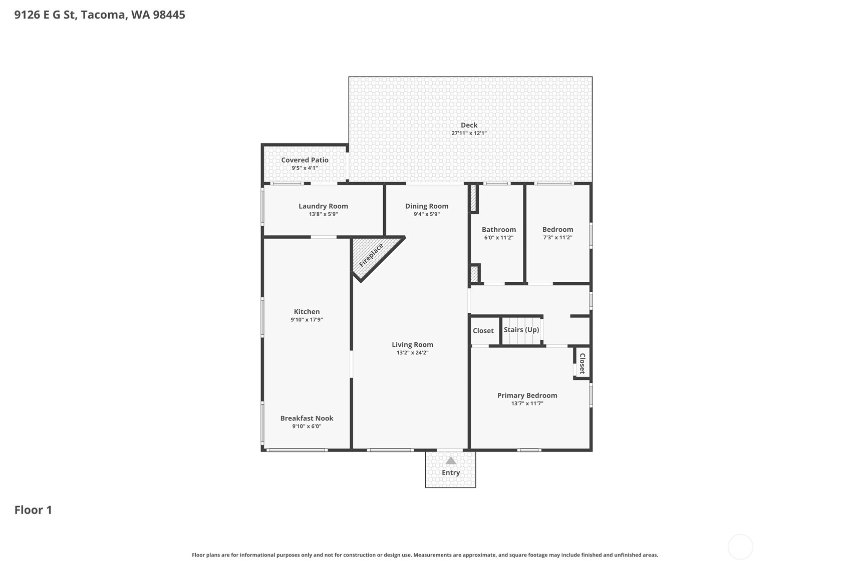 9126 E G Street , Tacoma, WA 98445-2145