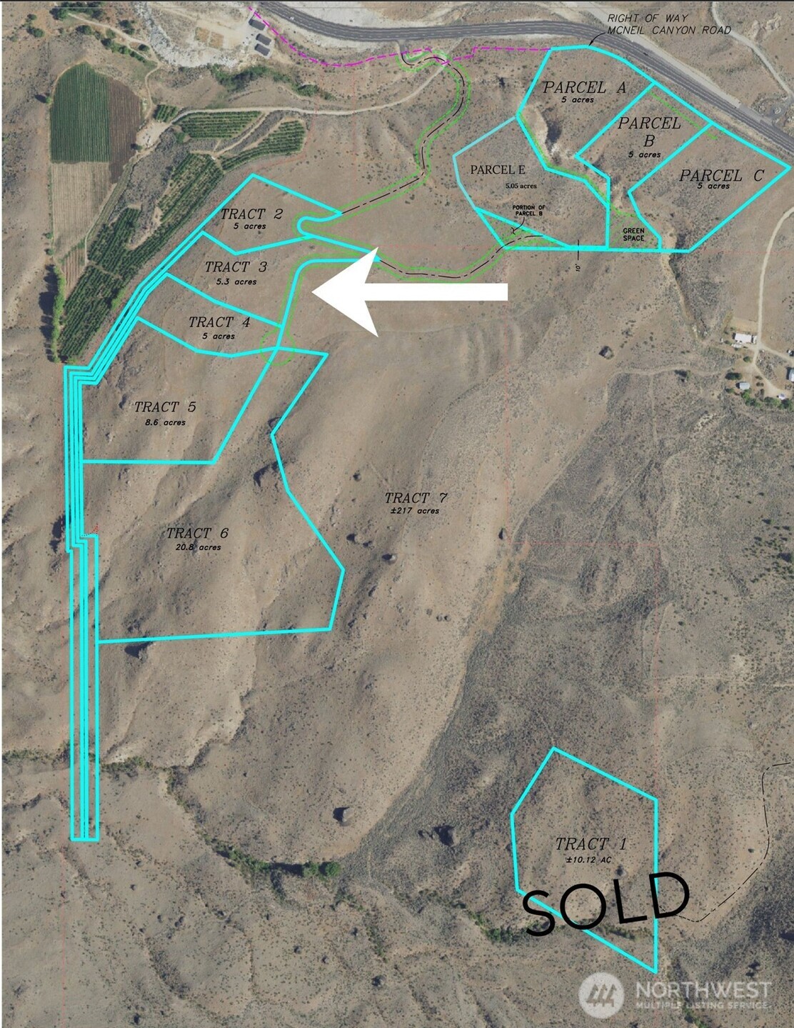 0 Tract 3 McNeil Canyon Rd , Orondo, WA 98816