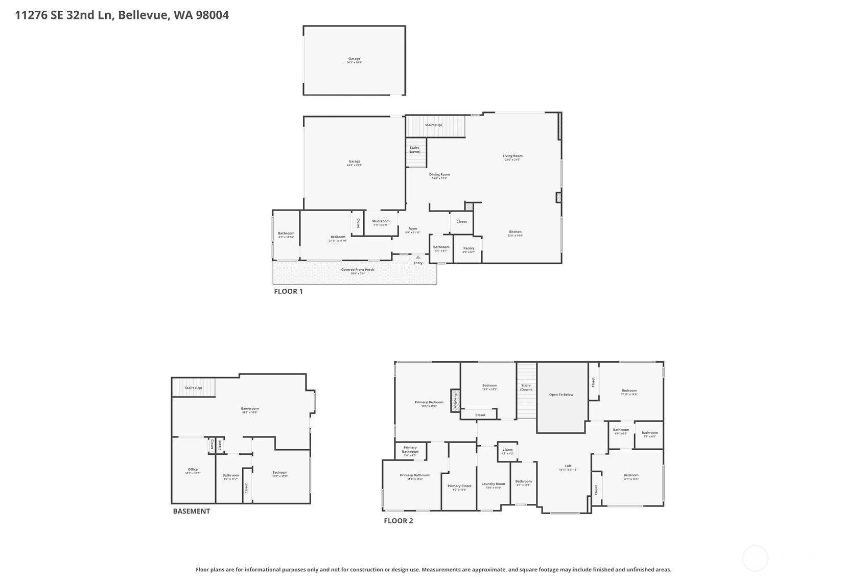 11276 SE 32nd Lane , Bellevue, WA 98004