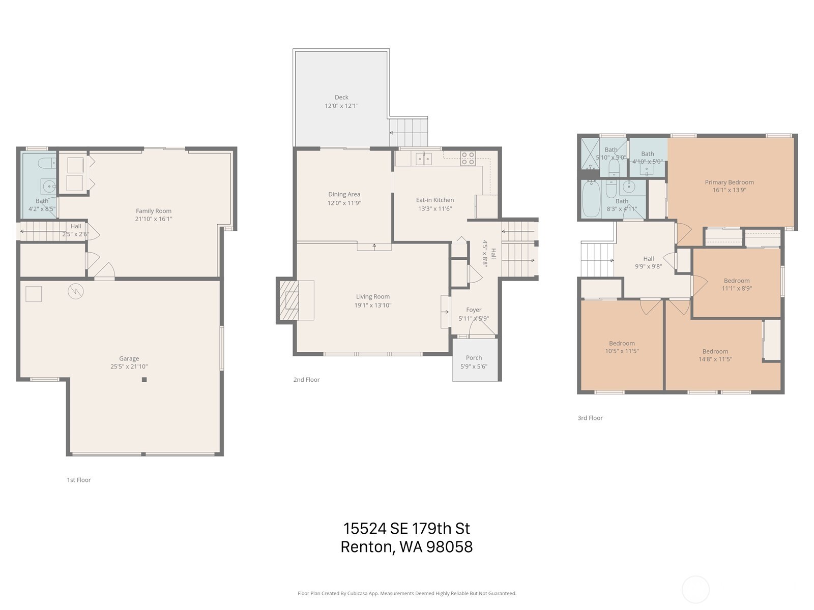 15524 SE 179th Street , Renton, WA 98058-9041