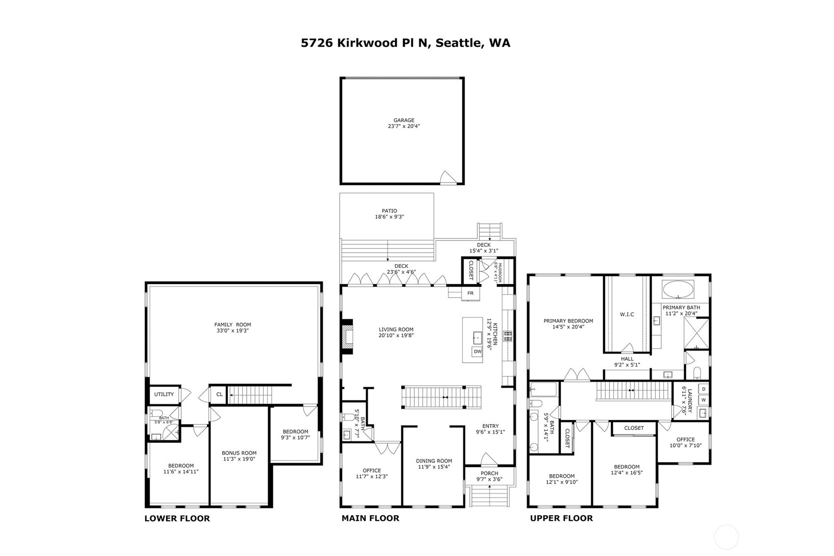 5726 Kirkwood Place N, Seattle, WA 98103