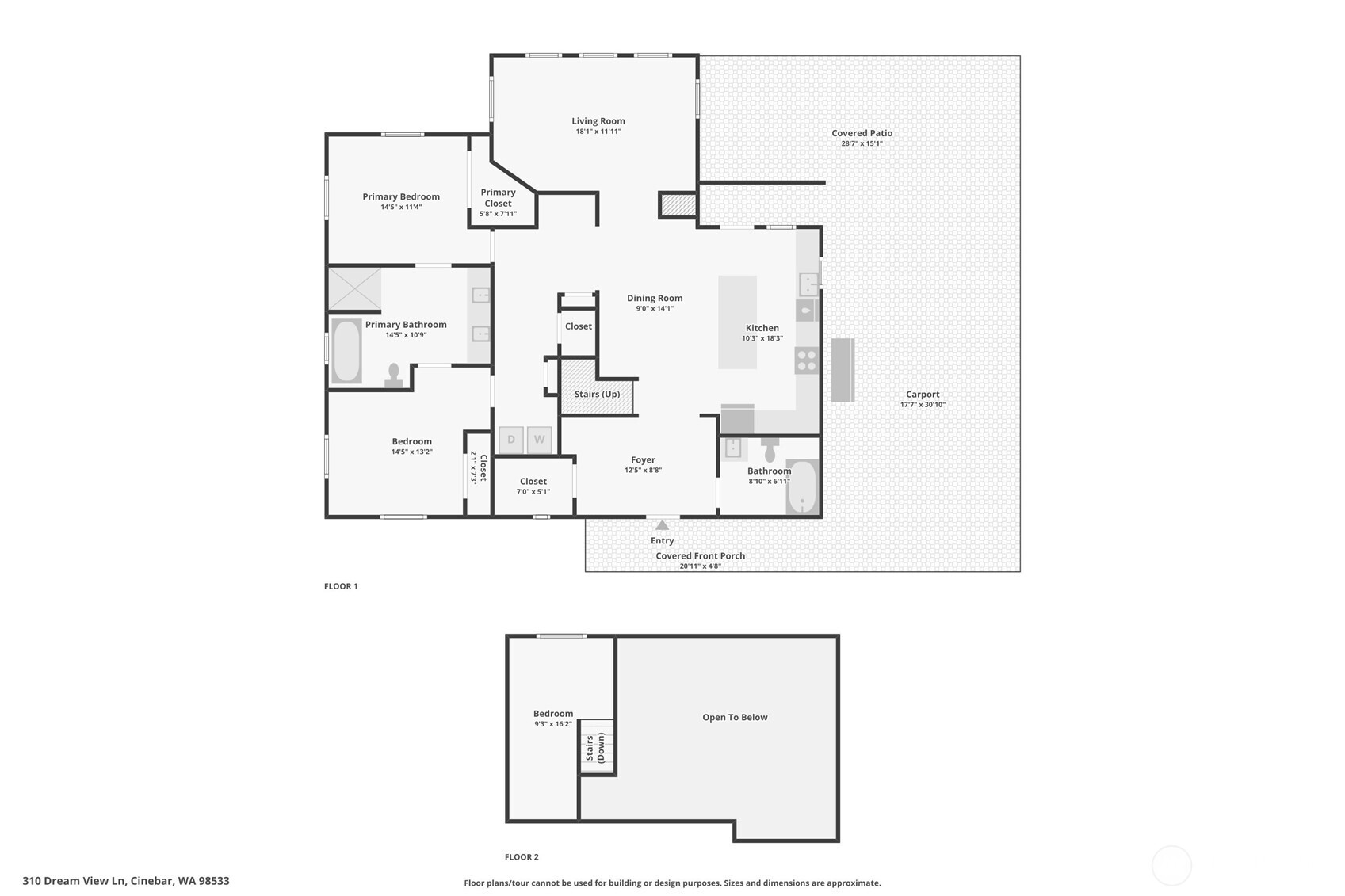 310 Dream View Lane , Cinebar, WA 98533