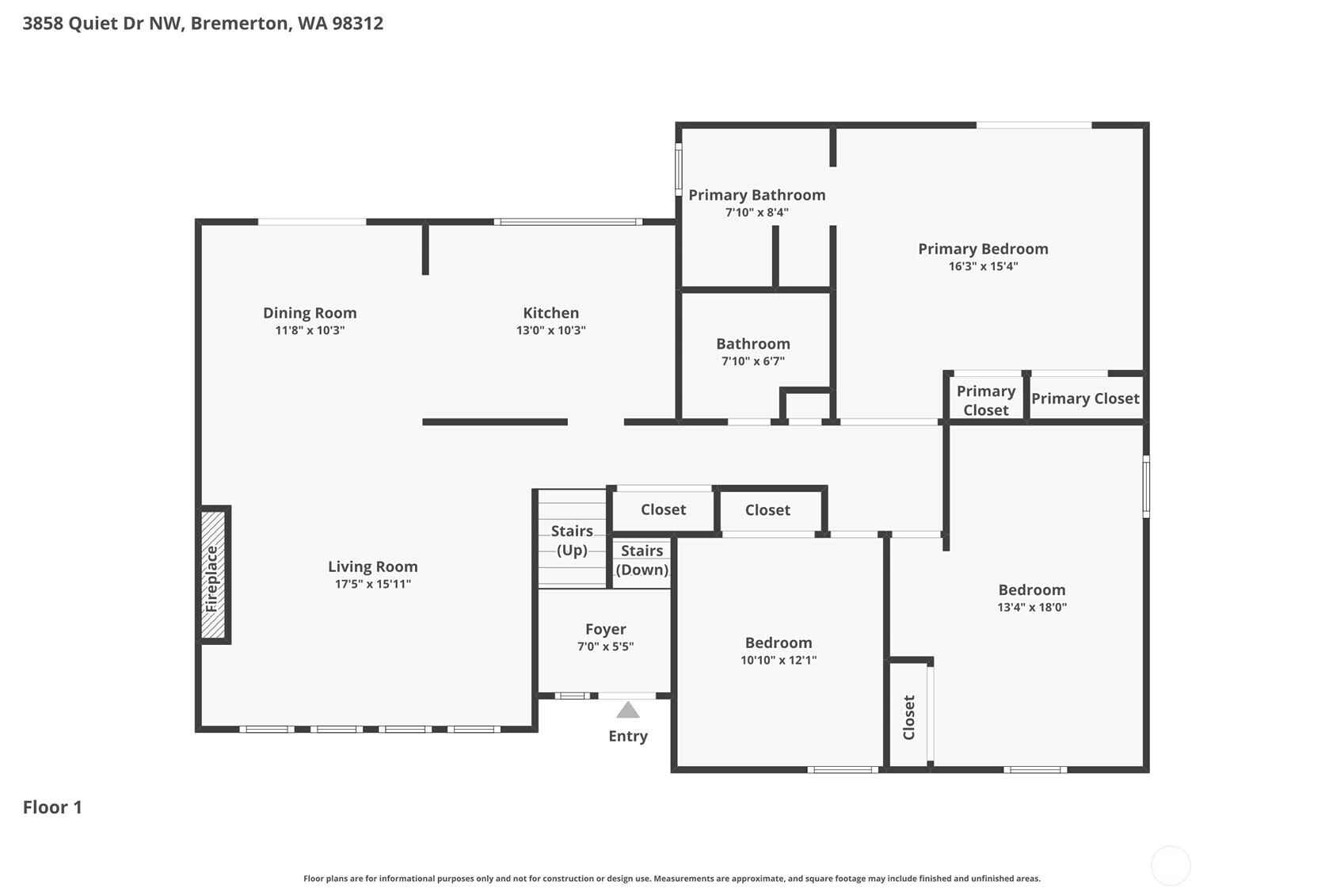 3858 Quiet Drive NW, Bremerton, WA 98312