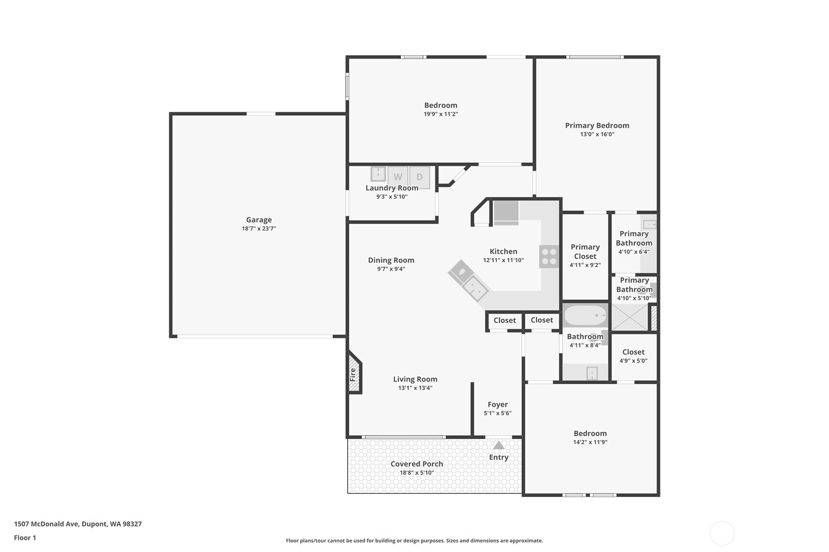1507 McDonald Avenue , Dupont, WA 98327