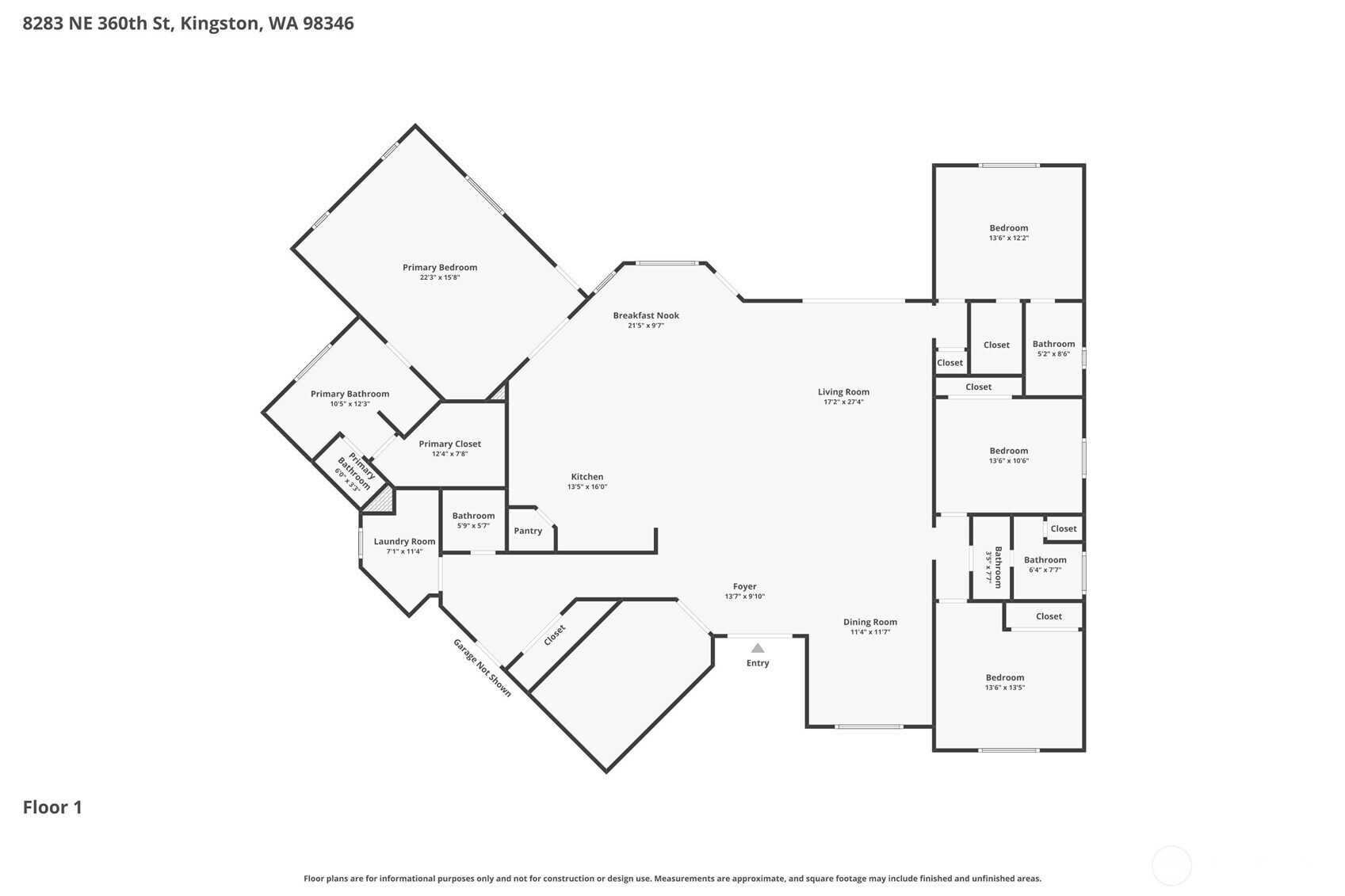 8283 NE 360th Street , Kingston, WA 98346